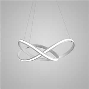 Nordic LED Pendant Light White Bedroom Living Room Dining Room Lighting Outside Edge Glowing