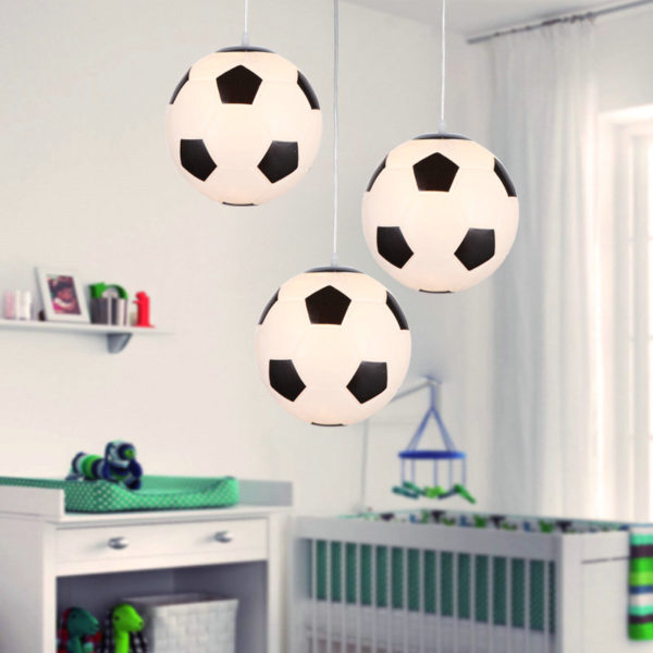 Modern Simple Football Pendant Light Dining Room Kids Room Bedroom Light - Image 5