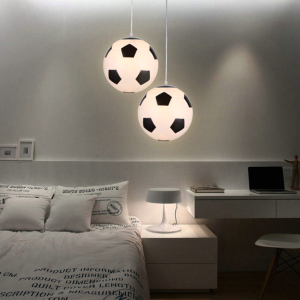 Modern Simple Football Pendant Light Dining Room Kids Room Bedroom Light - Image 3