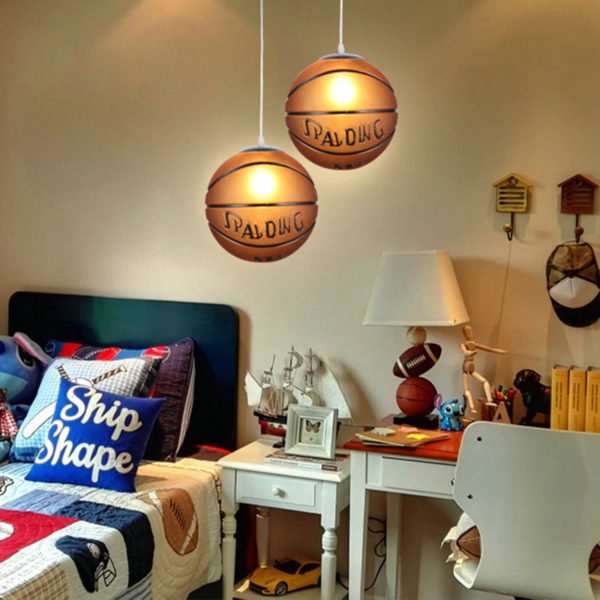 Modern Simple Basketball Pendant Light Dining Room Kids Room Bedroom Light - Image 5