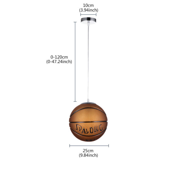 Modern Simple Basketball Pendant Light Dining Room Kids Room Bedroom Light - Image 2