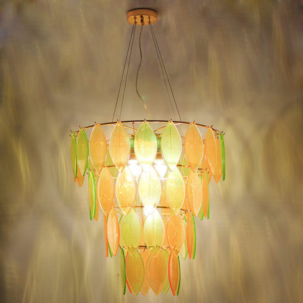 Modern Pendant Light Colorful Natural Leaf Vein Chandelier Homelava Brand - Image 8