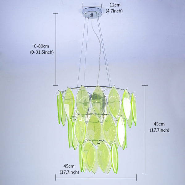 Modern Pendant Light Colorful Natural Leaf Vein Chandelier Homelava Brand - Image 3