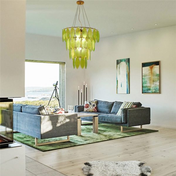 Modern Pendant Light Colorful Natural Leaf Vein Chandelier Homelava Brand - Image 5