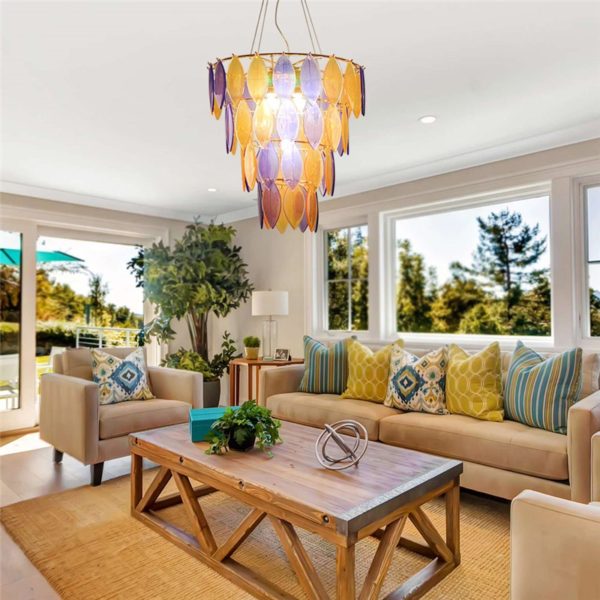 Modern Pendant Light Colorful Natural Leaf Vein Chandelier Homelava Brand - Image 6