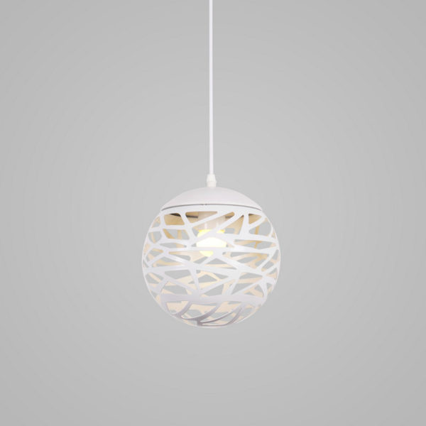 Contemporary Simple Pendant Light Hollow Ball Shape Stoving Varnish Pendant Light Bedroom Living Room Light - Image 7