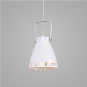 Contemporary Simple Pendant Light Bucket Shape Stoving Varnish Pendant Light Bedroom Living Room Light