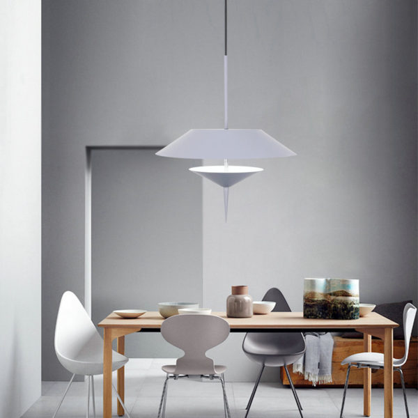 Contemproary Simple LED Pendant Light Umbrella Shape Stoving Varnish LED Pendant Light Bedroom Living Room Ligh - Image 6
