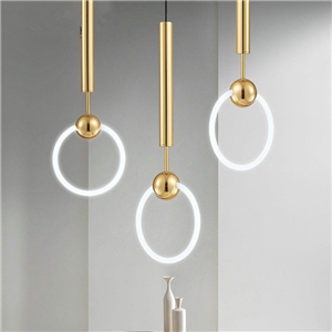 Nordic Creative Lighting Single Glass Knocker Pendant Light Bedroom Living Room Light