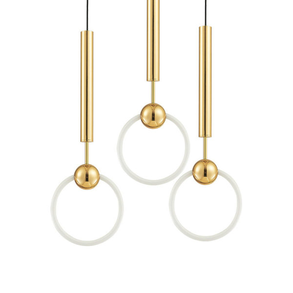 Nordic Creative Lighting Single Glass Knocker Pendant Light Bedroom Living Room Light - Image 3