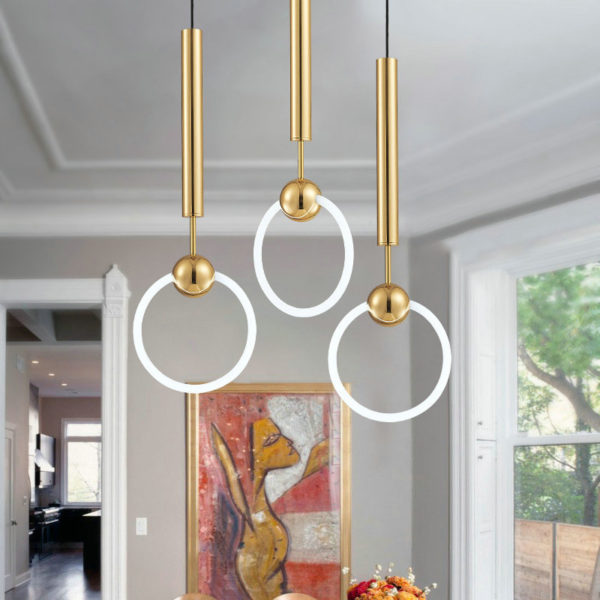 Nordic Creative Lighting Single Glass Knocker Pendant Light Bedroom Living Room Light - Image 6