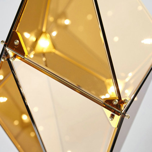 Contemporary Simple Pendant Light Irregular Geometry Shape Pendant Light Bedroom Living Room Light Horizontal/Vertical Type - Image 5