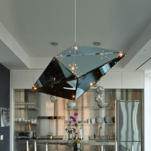 Contemporary Simple Pendant Light Irregular Geometry Shape Pendant Light Bedroom Living Room Light Horizontal/Vertical Type - Image 6