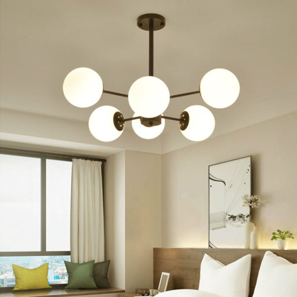 Nordic Simple Chandelier Spray Painting Pendant Light Living Room Bedroom Office Light - Image 7