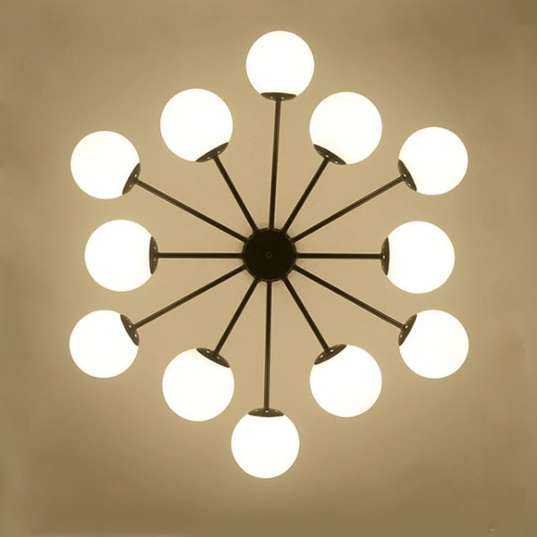 Nordic Simple Chandelier Spray Painting Pendant Light Living Room Bedroom Office Light - Image 8