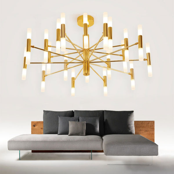 Modern LED Chandelier Electroplating Living Room Bedroom Dining Room Office Lighting - Image 3