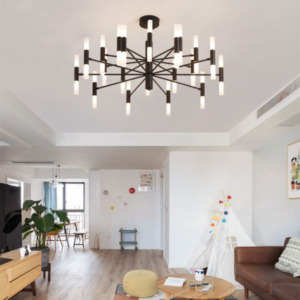 Modern LED Chandelier Electroplating Living Room Bedroom Dining Room Office Lighting - Image 4