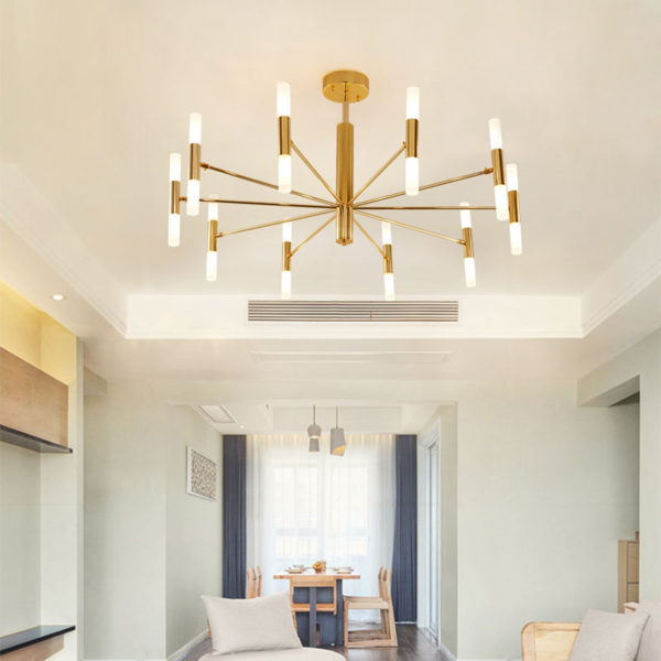 Modern LED Chandelier Electroplating Living Room Bedroom Dining Room Office Lighting - Image 5