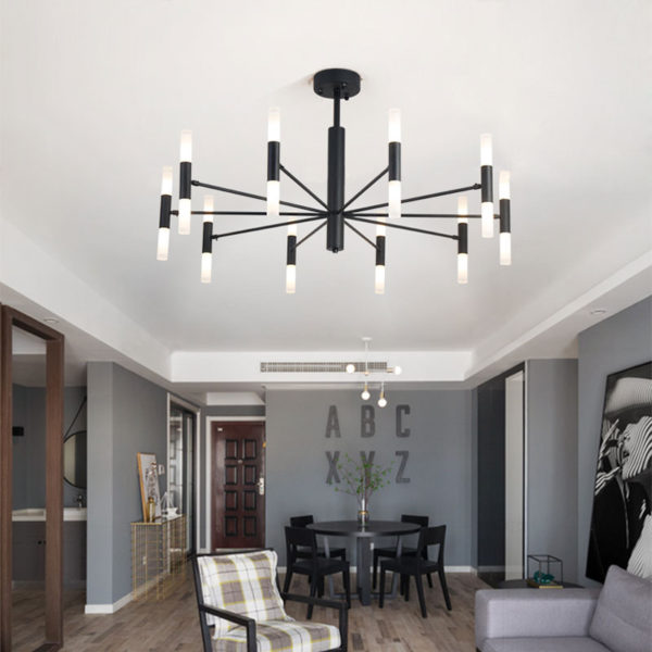 Modern LED Chandelier Electroplating Living Room Bedroom Dining Room Office Lighting - Image 6