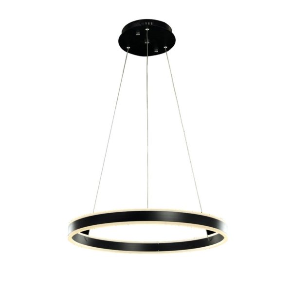 Nordic Modern LED Light Black Round Restaurant Bar Simple Creative Pendant Light Single Light - Image 7