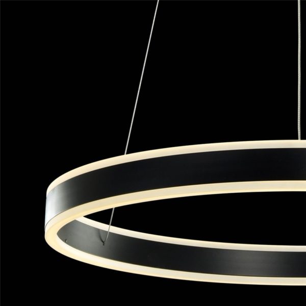 Nordic Modern LED Light Black Round Restaurant Bar Simple Creative Pendant Light Single Light - Image 8