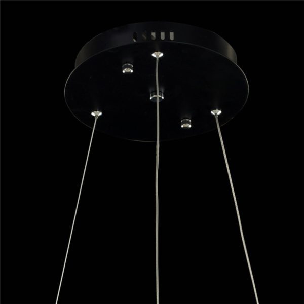 Nordic Modern LED Light Black Round Restaurant Bar Simple Creative Pendant Light Single Light - Image 5
