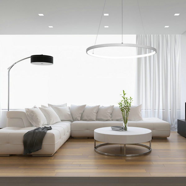 Modern LED Pendant Light LED Circle Ceiling Light 40W Energy Saving - Image 2