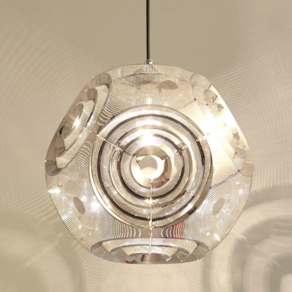 Nordic Simple Pendant Light Stainless Steel Hollow Planet Shape Pendant Light Bedroom Living Room Light - Image 8