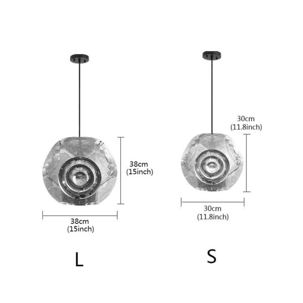 Nordic Simple Pendant Light Stainless Steel Hollow Planet Shape Pendant Light Bedroom Living Room Light - Image 2