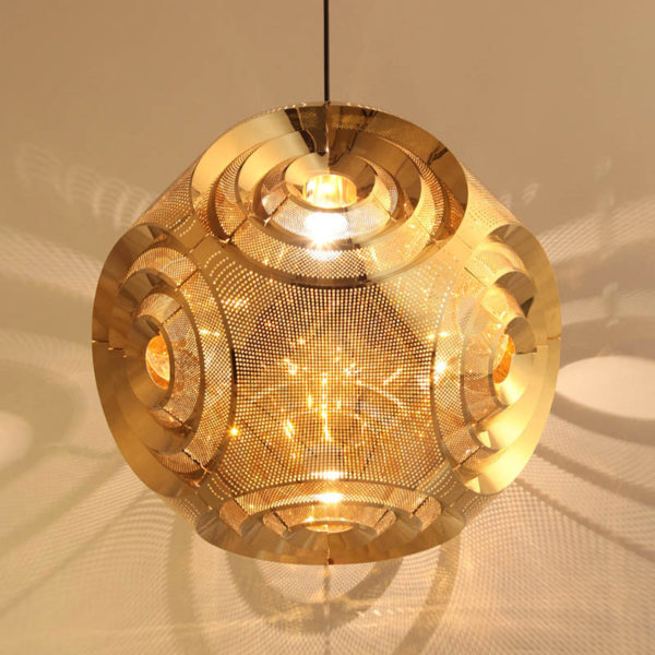 Nordic Simple Pendant Light Stainless Steel Hollow Planet Shape Pendant Light Bedroom Living Room Light - Image 4