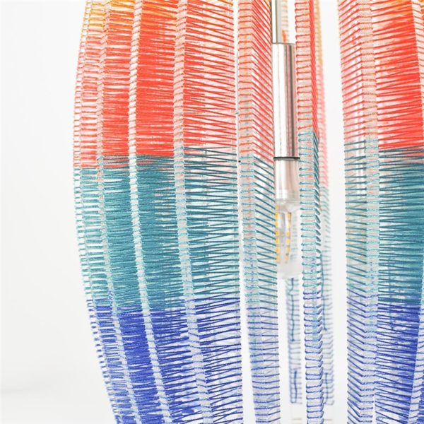 Lantern Shape Pendant Light Nordic Acrylic Pendant Light Rotating Braided Colored Light - Image 5