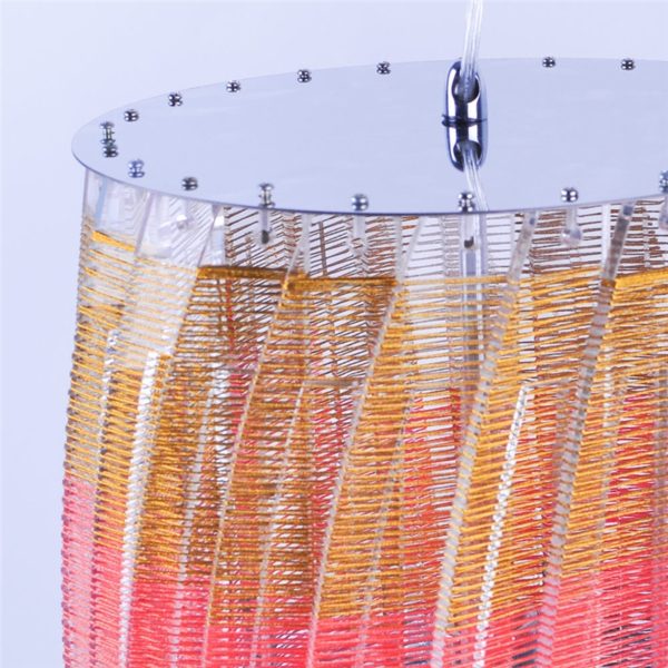 Lantern Shape Pendant Light Nordic Acrylic Pendant Light Rotating Braided Colored Light - Image 6