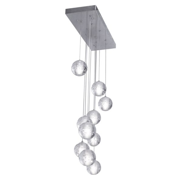 LED Crystal Ball Pendant Light Modern Crystal Pendant Light Bedroom Living Room Study Light - Image 4