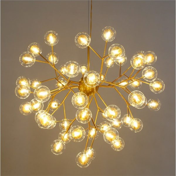 Firefly Pendant Light Nordic LED Pendant Lighting Stoving Varnish Tree Branch and Glowworm Design - Image 5