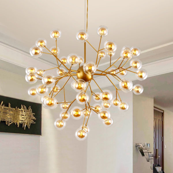 Firefly Pendant Light Nordic LED Pendant Lighting Stoving Varnish Tree Branch and Glowworm Design - Image 4