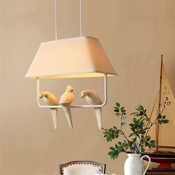 American Rural Style Creative Bird Pendant Light Living Room Bedroom Bar Light - Image 7