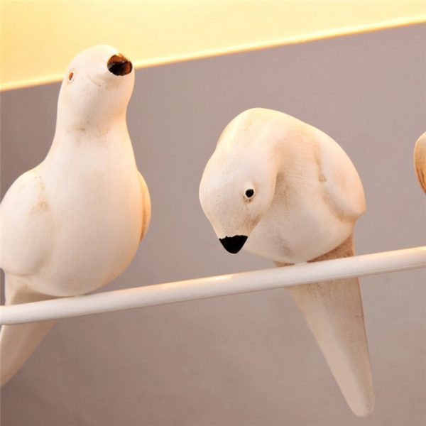 American Rural Style Creative Bird Pendant Light Living Room Bedroom Bar Light - Image 3