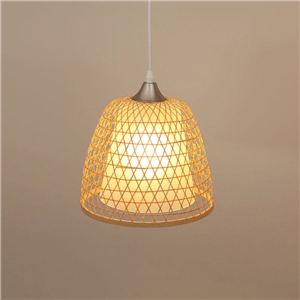 Simple Bamboo Pendant Light Creative Hollow Pendant Light Vestibule Balcony Cloakroom Lighting