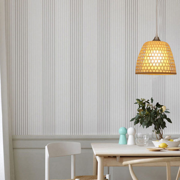 Simple Bamboo Pendant Light Creative Hollow Pendant Light Vestibule Balcony Cloakroom Lighting - Image 4