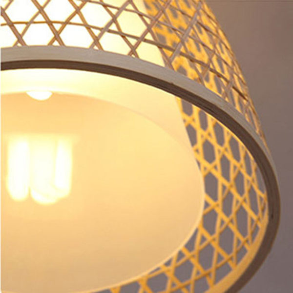 Simple Bamboo Pendant Light Creative Hollow Pendant Light Vestibule Balcony Cloakroom Lighting - Image 6