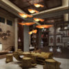 Creative Leaf Pendant Light Contemporary Bamboo Pendant Light Living Room Bedroom Tearoom Lighting - Image 8