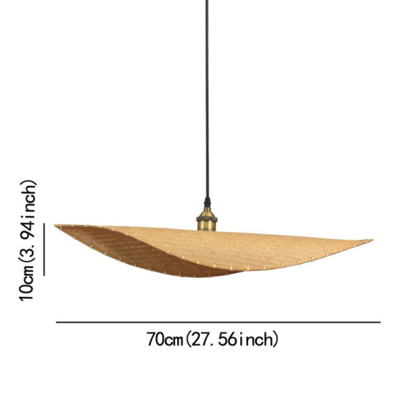 Creative Leaf Pendant Light Contemporary Bamboo Pendant Light Living Room Bedroom Tearoom Lighting - Image 9