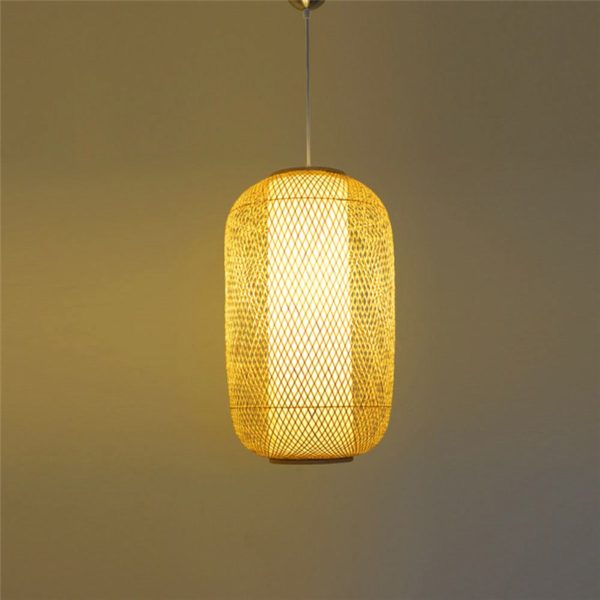Woven Bamboo Pendant Light Special Round Pendant Light Dining Room Living Room Bedroom Balcony Hallway Lantern - Image 7