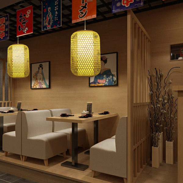 Woven Bamboo Pendant Light Special Round Pendant Light Dining Room Living Room Bedroom Balcony Hallway Lantern - Image 5