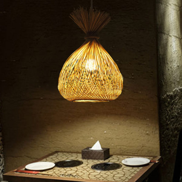 Creative Candy Pendant Light Modern Bamboo Pendant Light Dining Room Hallway Lighting - Image 8