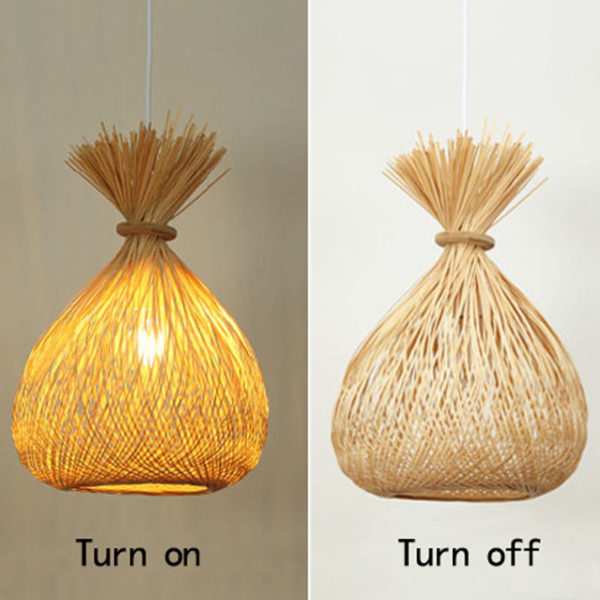 Creative Candy Pendant Light Modern Bamboo Pendant Light Dining Room Hallway Lighting - Image 2