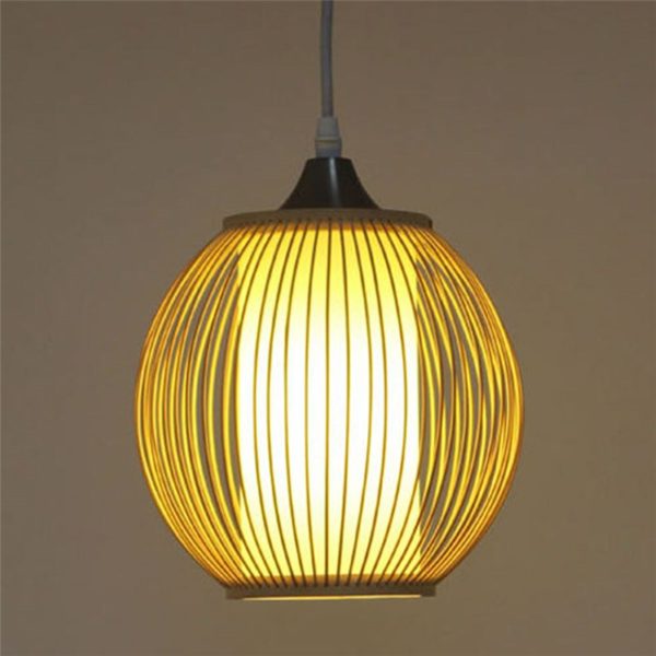Modern Rural Pendant Light Simple Bamboo Pendant Light Study Hallway Bedside Lighting - Image 7