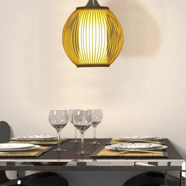 Modern Rural Pendant Light Simple Bamboo Pendant Light Study Hallway Bedside Lighting - Image 8