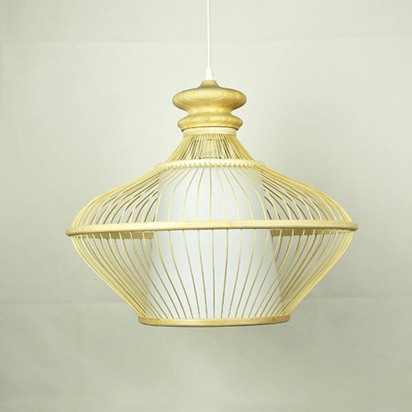 Industrial Bamboo Pendant Light Creative Hollow Pendant Light Dining Room Tearoom Lighting - Image 5