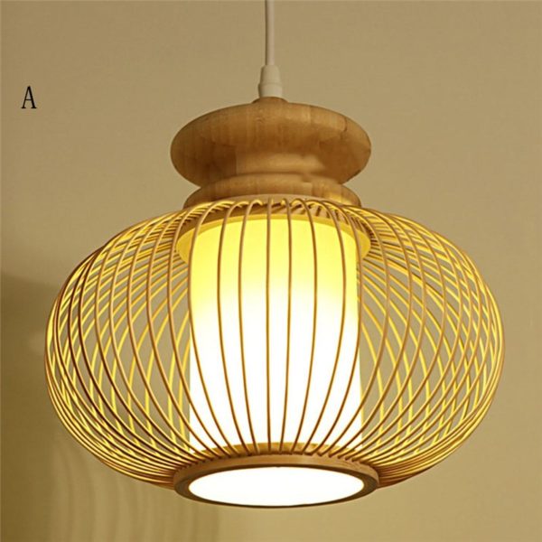 Nordic Exquisite Pendant Light Simple Dining Room Bamboo Pendant Light Living Room Decorative Lighting - Image 7
